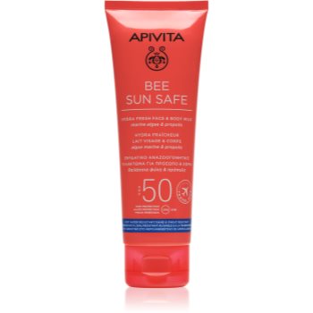 Apivita Bee Sun Safe Hydra Fresh Milk SPF50 lotiune solara pentru fata si corp SPF 50 - imagine 2